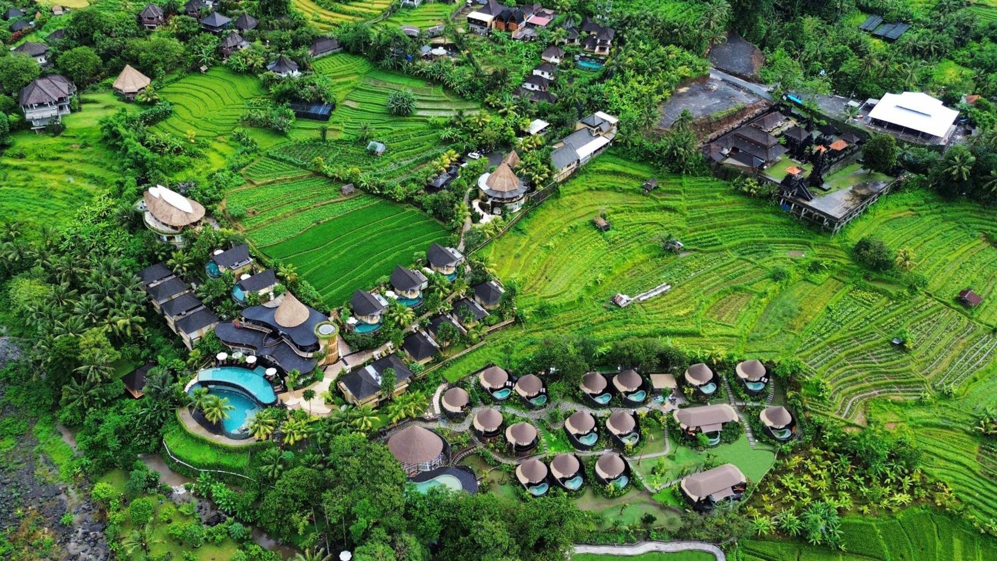 Wapa Di Ume Sidemen Ξενοδοχείο Εξωτερικό φωτογραφία Aerial view of the resort